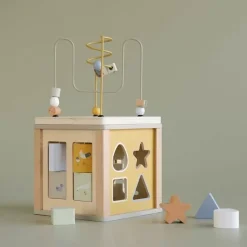 Houten Activiteitenkubus Goose Little Dutch