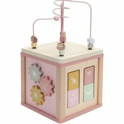 Houten Activiteitenkubus Flowers Little Dutch