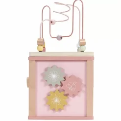 Houten Activiteitenkubus Flowers Little Dutch