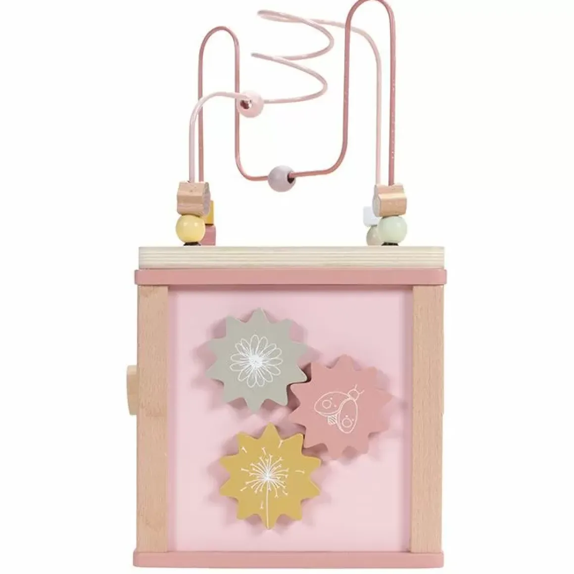 Houten Activiteitenkubus Flowers Little Dutch