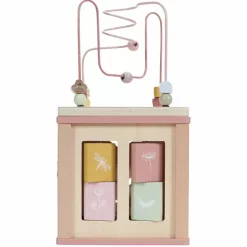 Houten Activiteitenkubus Flowers Little Dutch