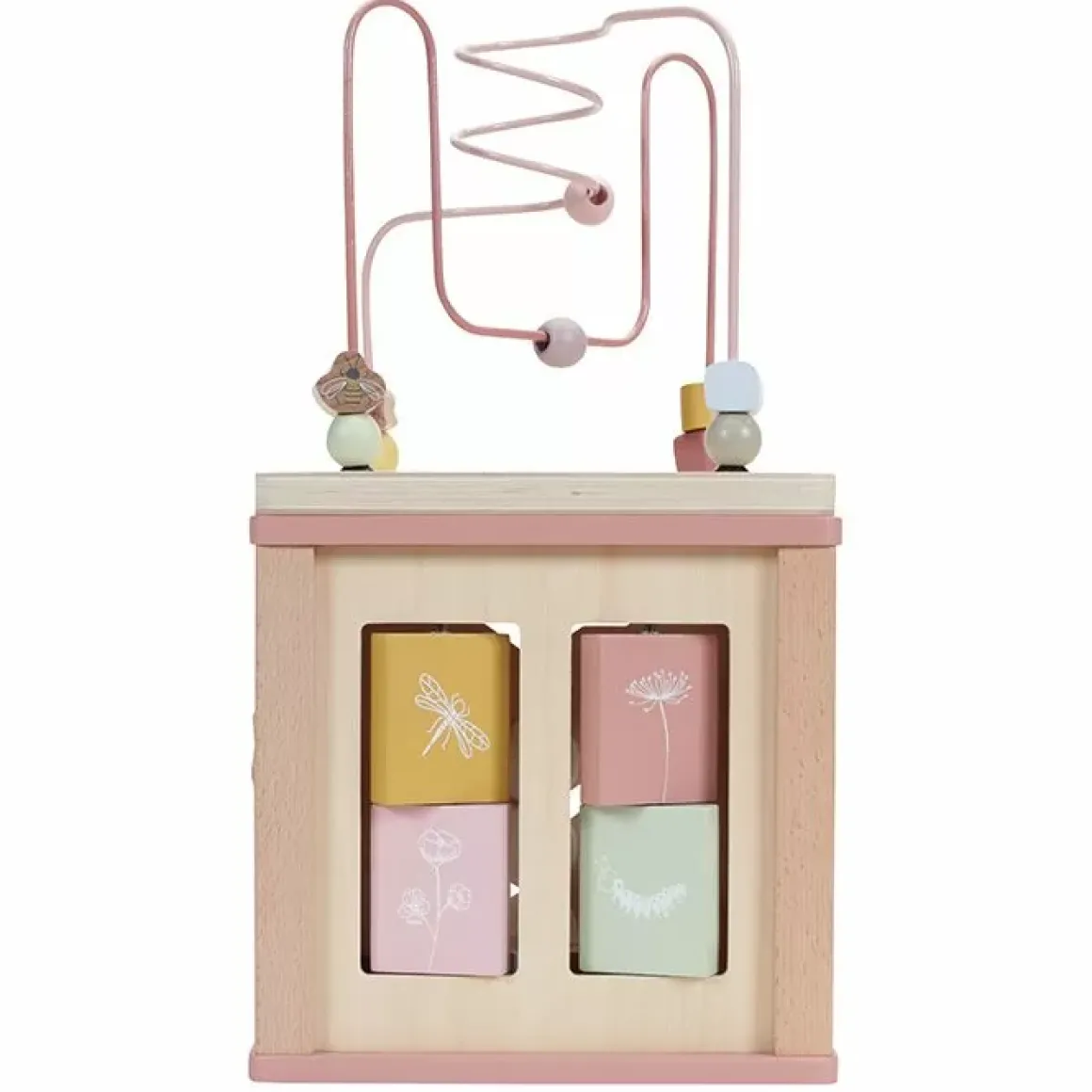 Houten Activiteitenkubus Flowers Little Dutch