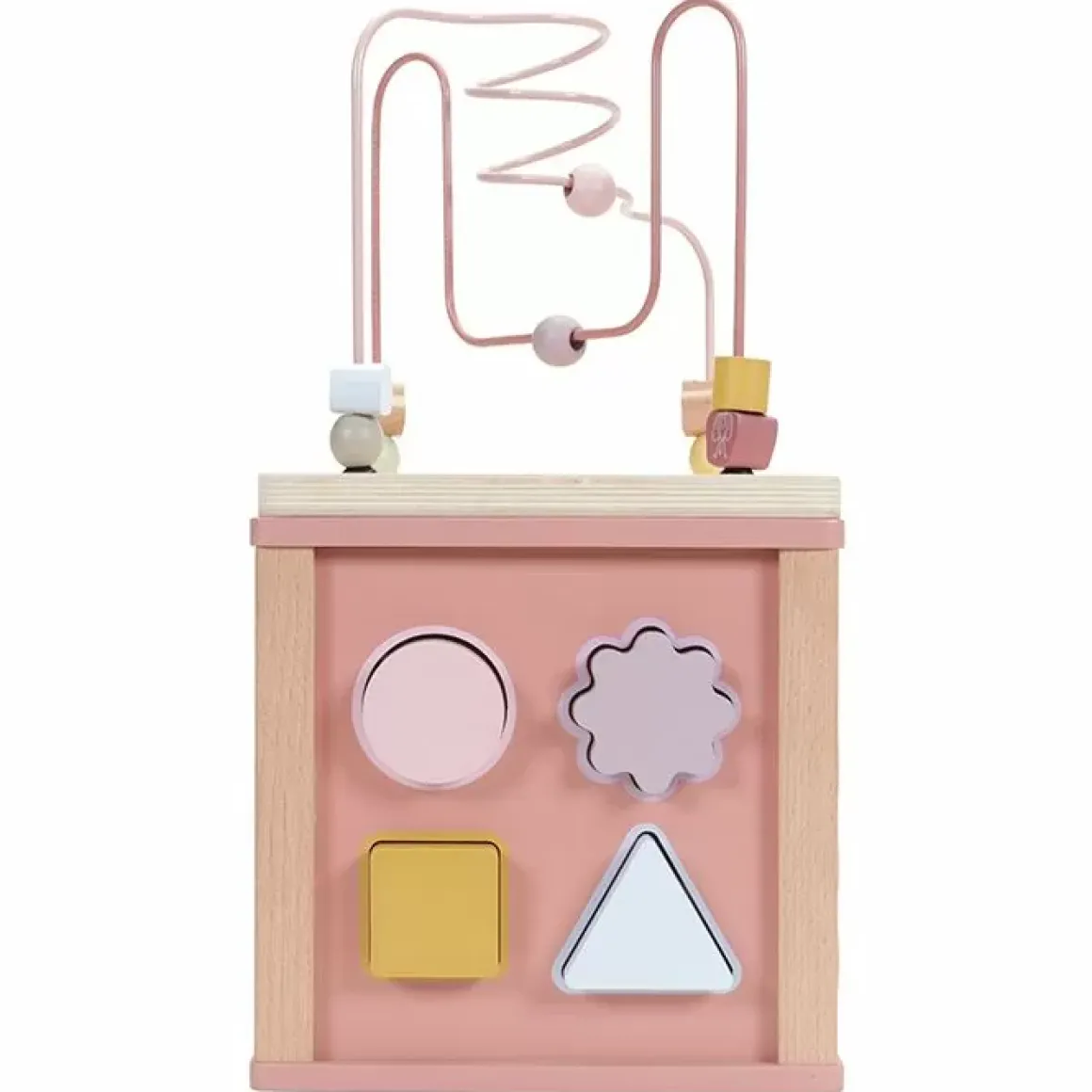 Houten Activiteitenkubus Flowers Little Dutch