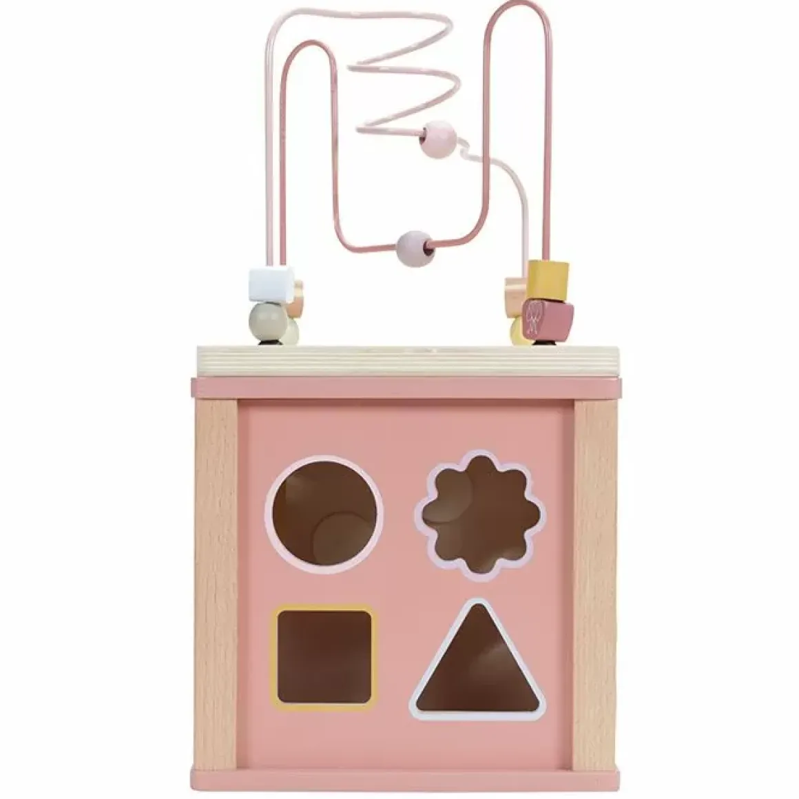 Houten Activiteitenkubus Flowers Little Dutch