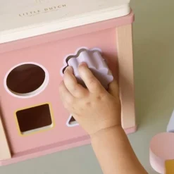 Houten Activiteitenkubus Flowers Little Dutch