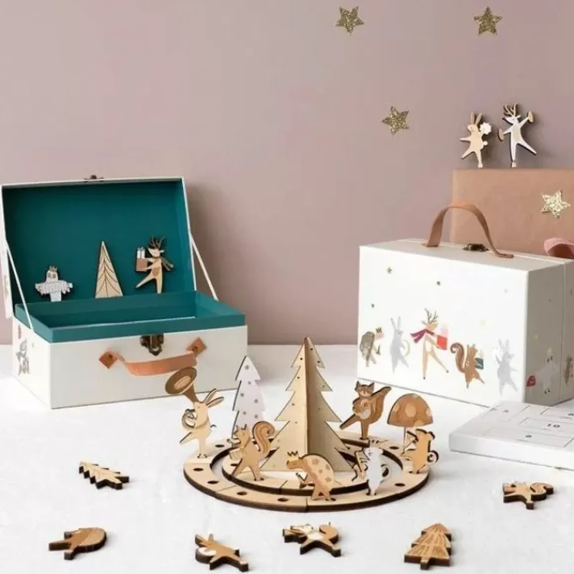 Houten Adventskalender Fanfare Meri Meri