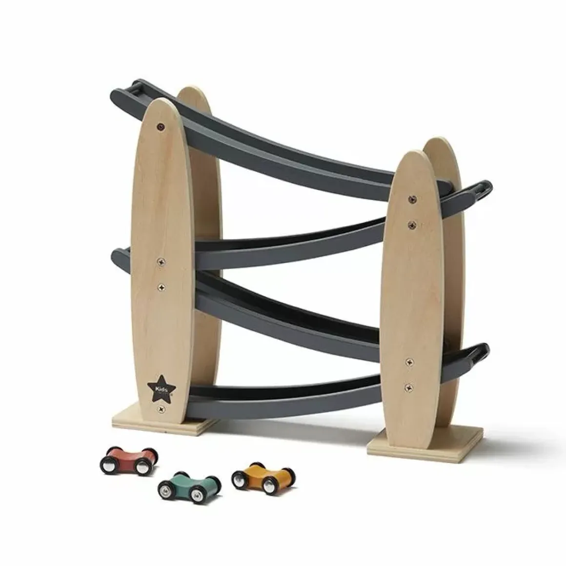 Houten Autobaan Nature/Grijs Aiden Kids Concept