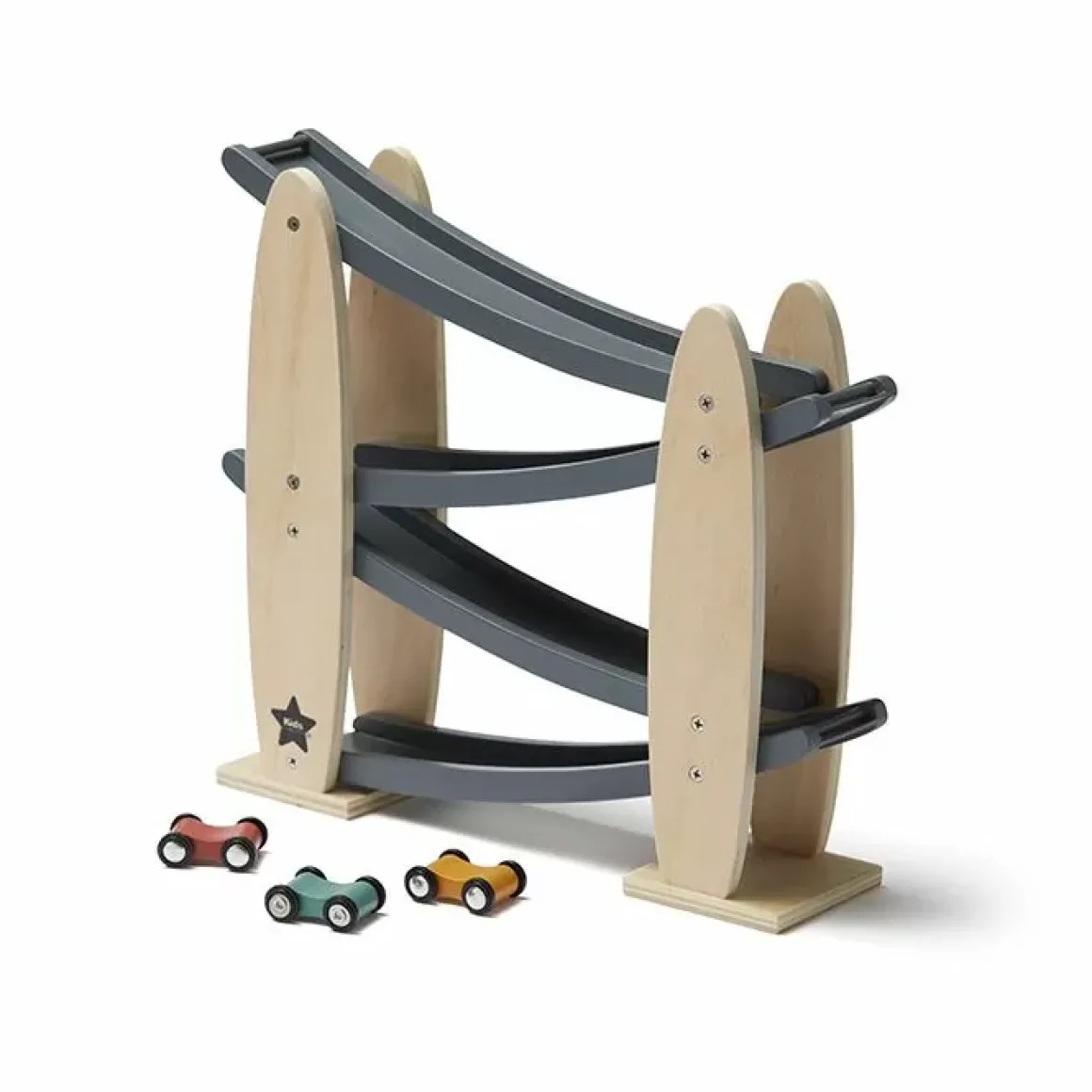 Houten Autobaan Nature/Grijs Aiden Kids Concept