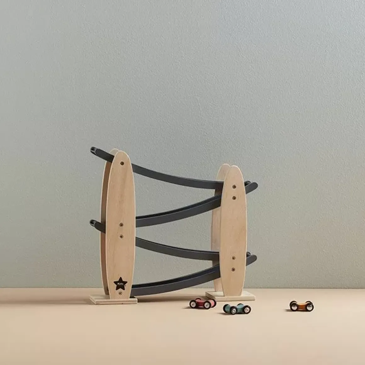 Houten Autobaan Nature/Grijs Aiden Kids Concept