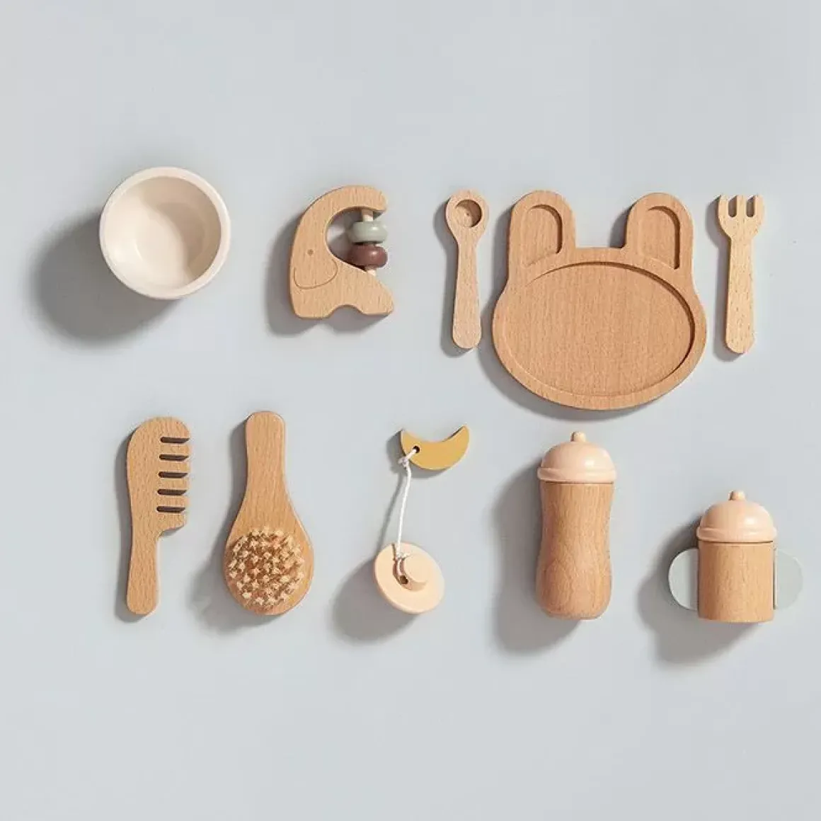 Houten Baby Speelset Petit Monkey