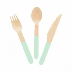 Houten Bestek Mint (24St)