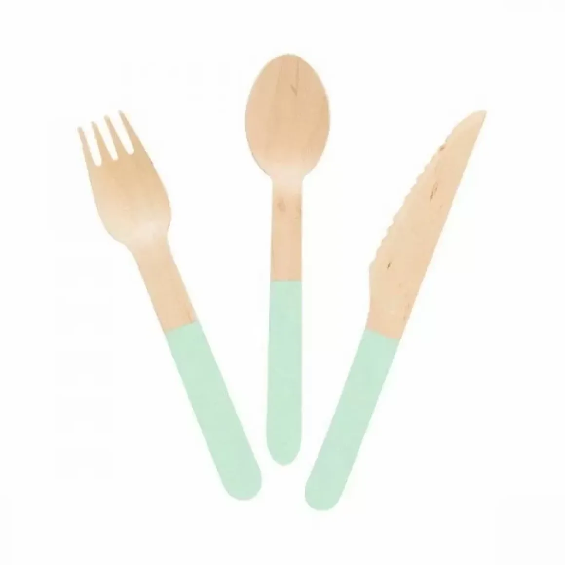 Houten Bestek Mint (24St)