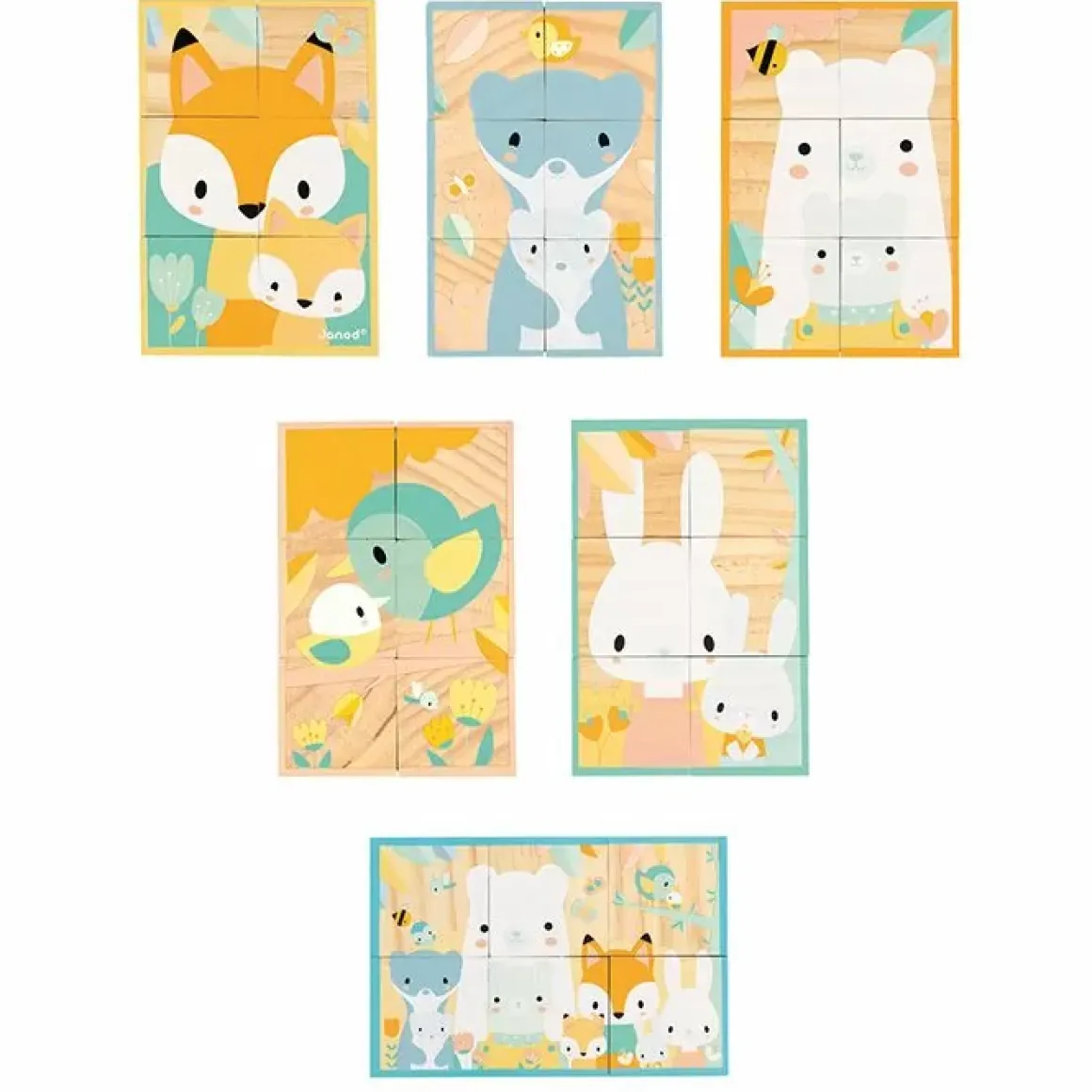 Houten Blokkenpuzzel Pure Janod