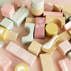 Houten Bouwblokken Roze Little Dutch