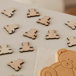 Houten Confetti Beertjes Teddy Bear Babyshower Ginger Ray