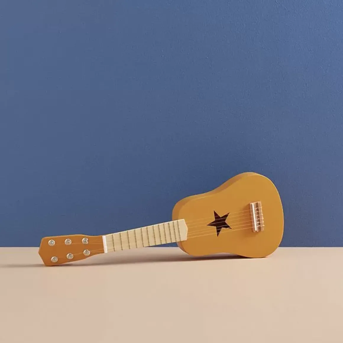 Houten Gitaar Okergeel Kids Concept