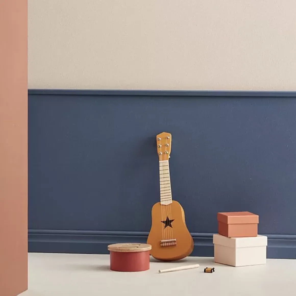 Houten Gitaar Okergeel Kids Concept