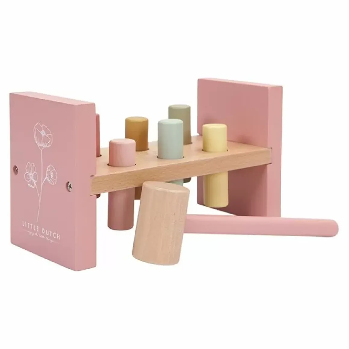 Houten Hamerbank Flowers Little Dutch