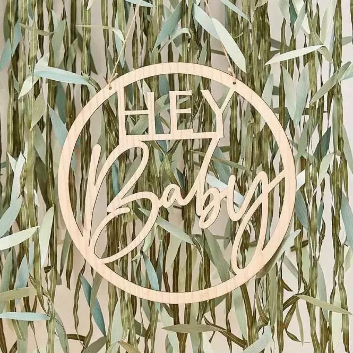 Houten Hanger Hey Baby Botanical Baby Ginger Ray