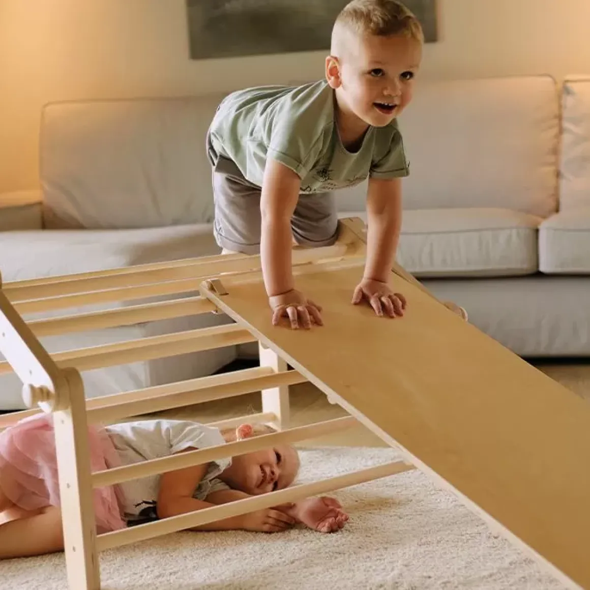 Houten Klimrek Mopitri Met Glijbaan Ette Tete