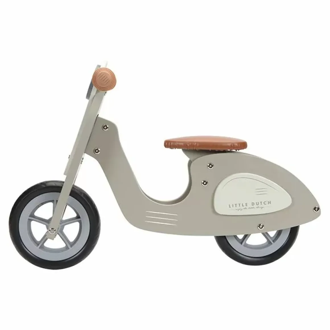 Houten Loopscooter Olijf Little Dutch