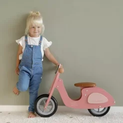 Houten Loopscooter Pink Little Dutch