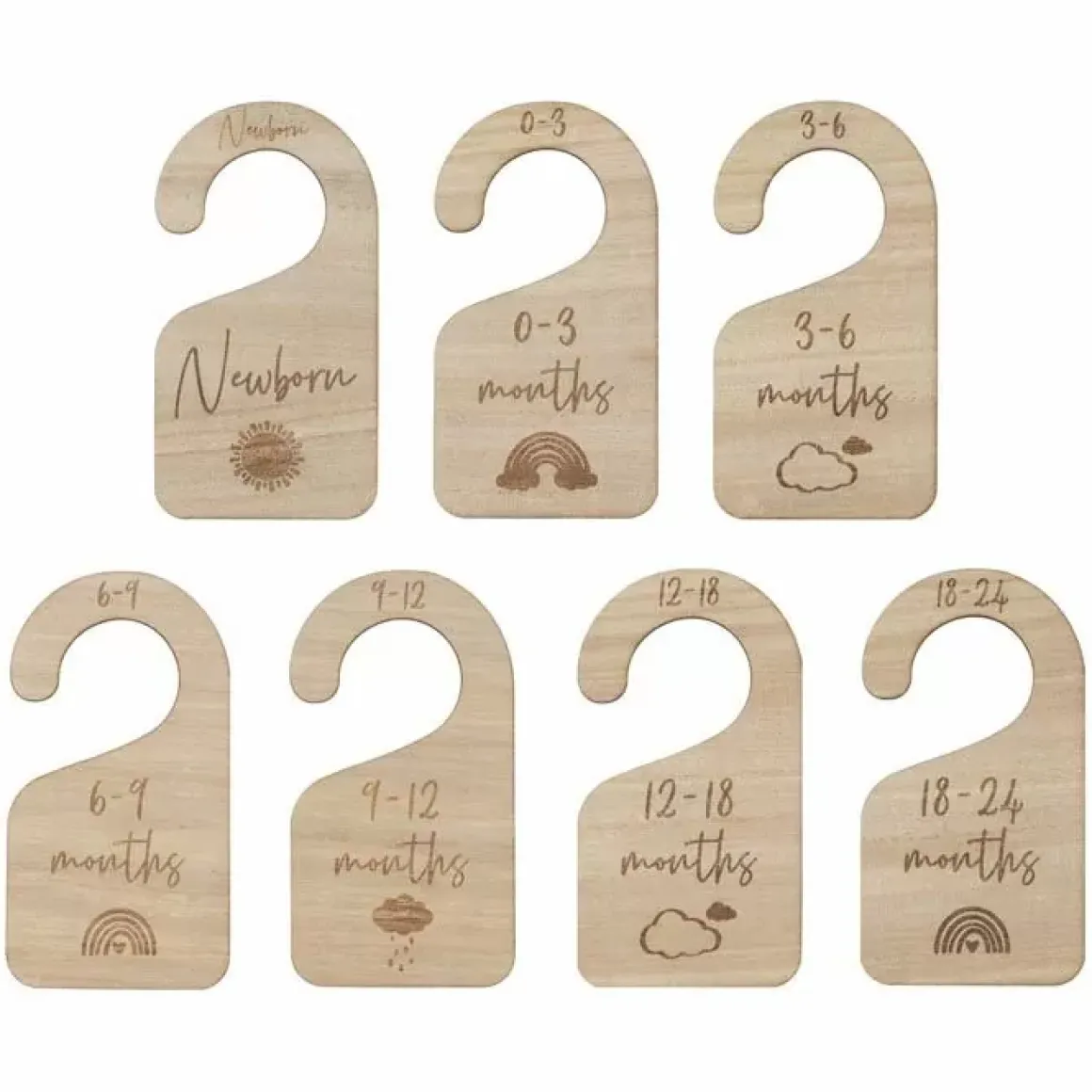 Houten Maathangers Hello Baby Ginger Ray