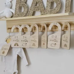 Houten Maathangers Hello Baby Ginger Ray