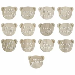 Houten Milestone Kaarten Teddy Bear Van Ginger Ray