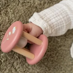 Houten Rammelaar Roller Flowers Little Dutch