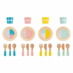 Houten Servies Janod