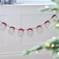 Houten Slinger Kerstmannen Merry Little Christmas Ginger Ray