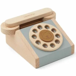 Houten Speelgoedtelefoon Selma Classic Blue Fog Liewood