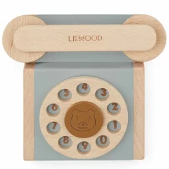 Houten Speelgoedtelefoon Selma Classic Blue Fog Liewood