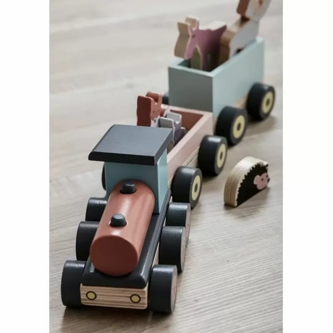 Houten Speeltrein Met Diertjes Kids Concept