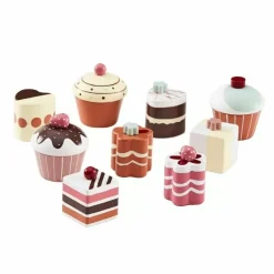 Houten Taartjes En Cupcakes (9St) Kids Concept