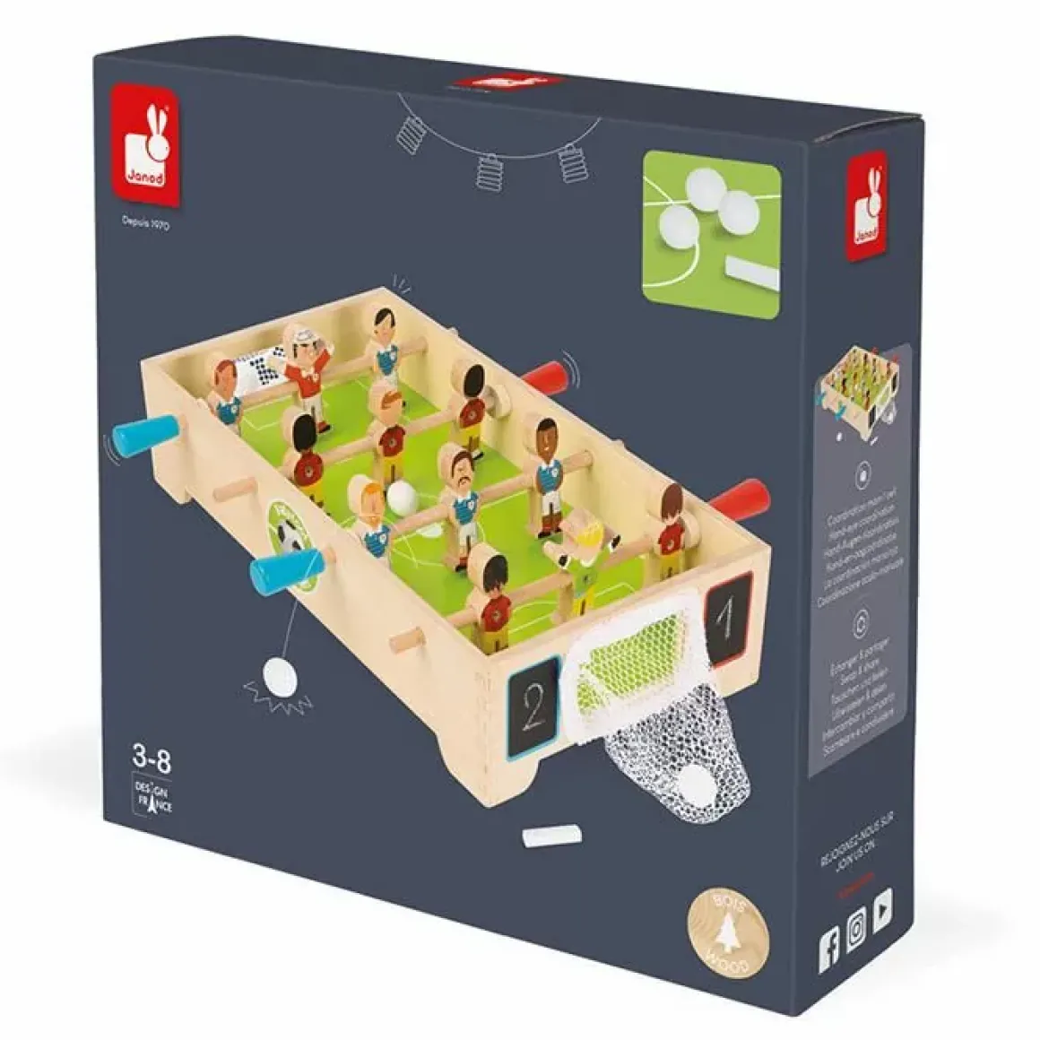 Houten Tafelvoetbal Spel Janod