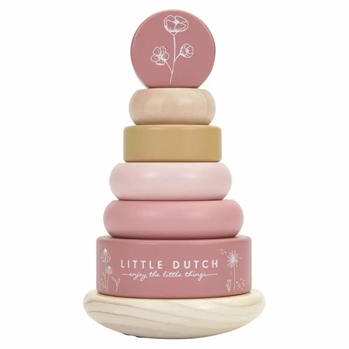 Houten Tuimelstapelaar Flowers Little Dutch