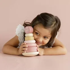 Houten Tuimelstapelaar Flowers Little Dutch