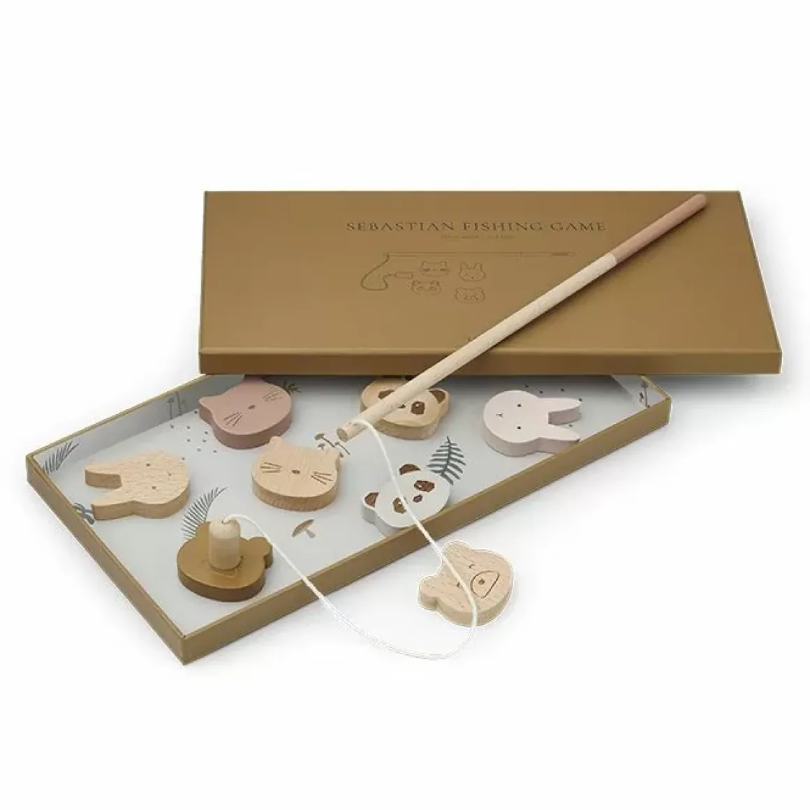 Houten Visspel Sebastian Classic Rose Mix Caramel Liewood