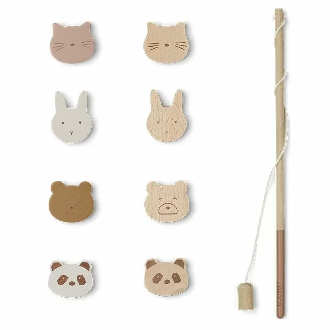 Houten Visspel Sebastian Classic Rose Mix Caramel Liewood