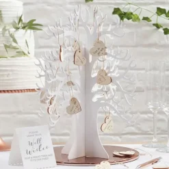 Houten Wensboom Met Houten Hartjes (70St) Ginger Ray