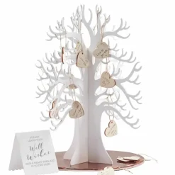 Houten Wensboom Met Houten Hartjes (70St) Ginger Ray