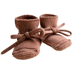 Hvid Slofjes Terracotta (0-9M)