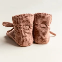 Hvid Slofjes Terracotta (0-9M)