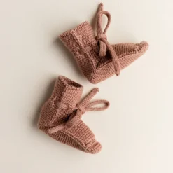 Hvid Slofjes Terracotta (0-9M)