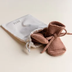 Hvid Slofjes Terracotta (0-9M)