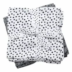 Hydrofiele Doeken Happy Dots Grijs (2St) Done By Deer