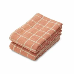 Hydrofiele Doeken Lewis Check/Tuscany Rose (2St) Liewood