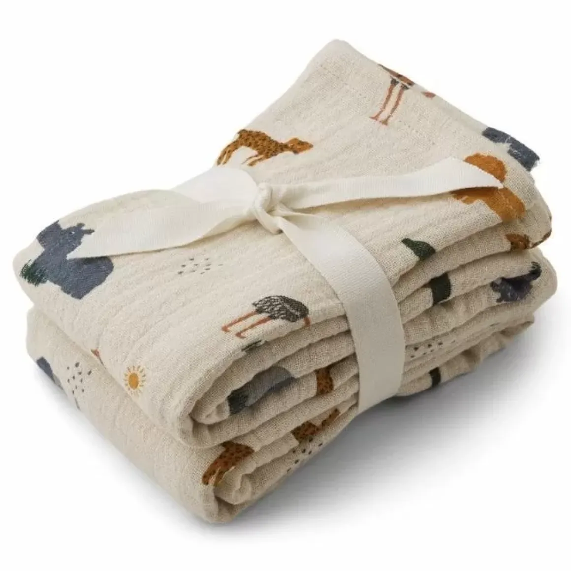 Hydrofiele Doeken Lewis Safari Sandy Mix (2St) Liewood